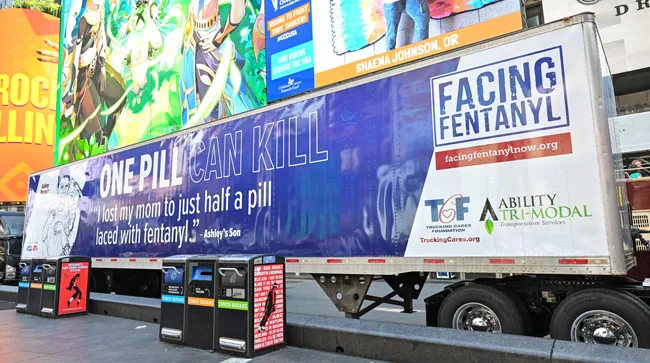 Truck Cares Foundation fentanyl trailer