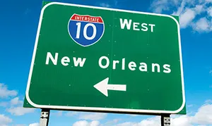 New Orleans road sign