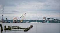 Area of collapsed Francis Scott Key Bridge