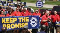 UAW demonstrators