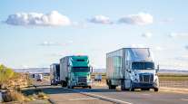 Trucks on highway