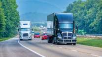 Trucks on highway