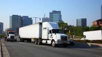 Trucks on highway in New Jersey