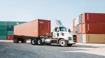 truck and containers