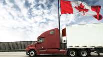 Canada truck flag