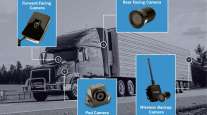 Tractor-trailer camera graphic