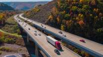 Vehicles on Pennsylvania Turnpike