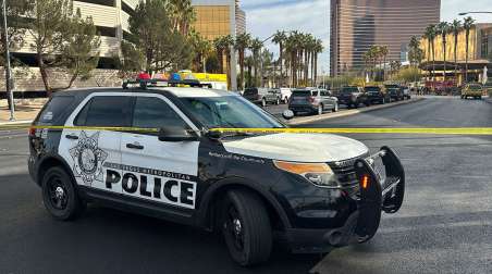 Police car at Cybertruck fire