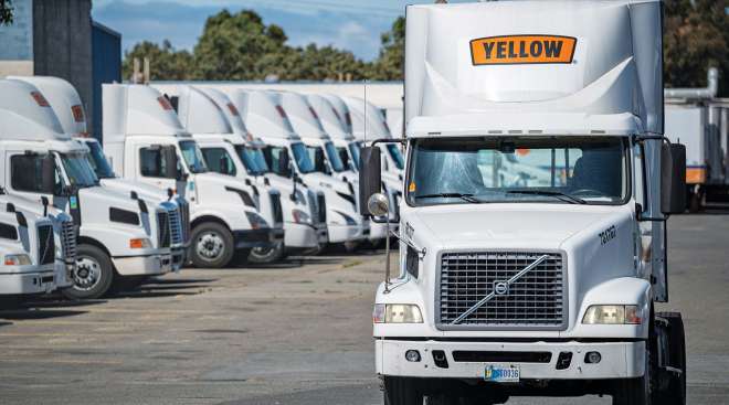 Yellow trucks
