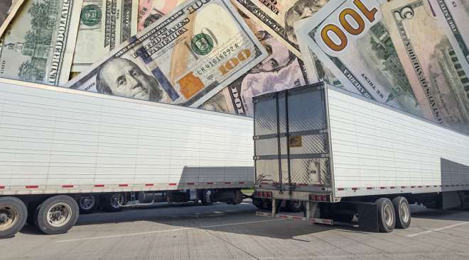 Getty Image of trucking costs