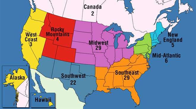 Interactive Map: Where the  Top 100 Are Based