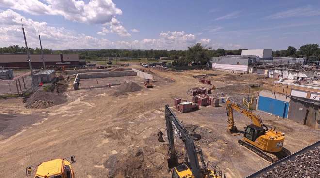 Wells expansion construction site