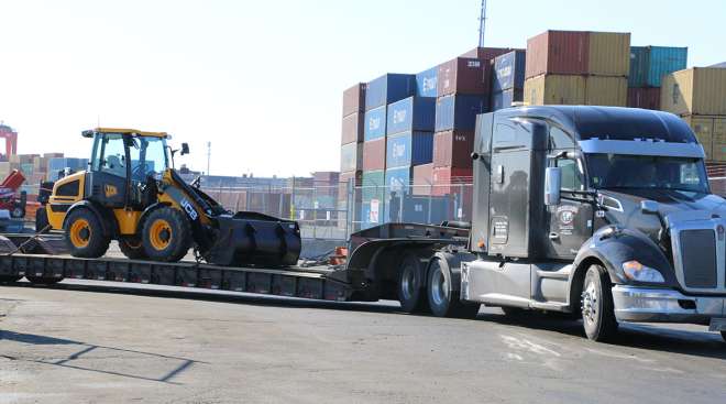 Truck at Port of Halifax