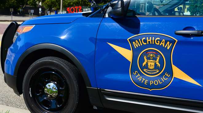 Michigan State Police car