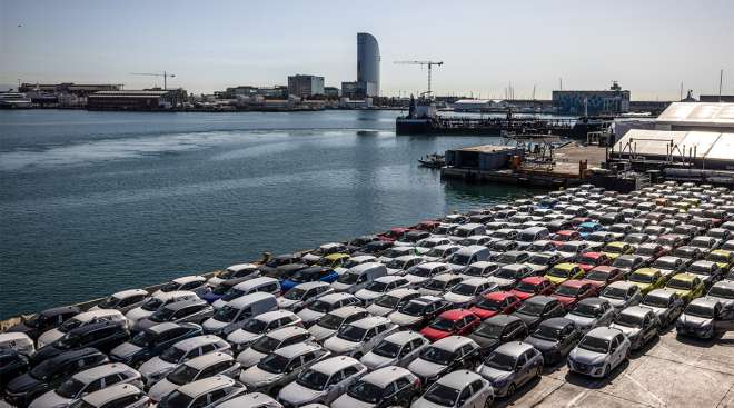 Port Barcelona autos