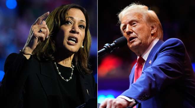 Kamala Harris and Donald Trump