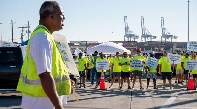 ILA picket line