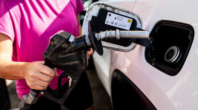 Michigan driver refueling