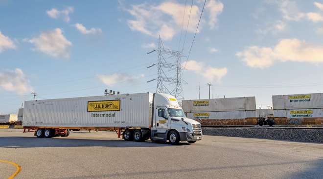 J.B. Hunt truck