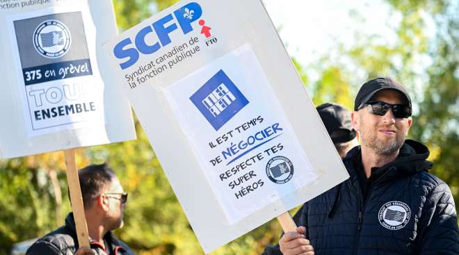 Montreal port picket