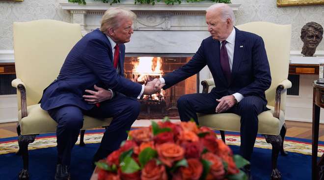 Donald Trump and Joe Biden