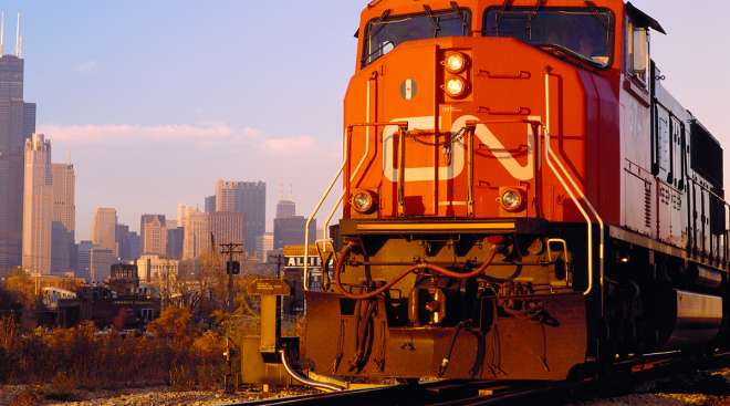 CN railway train