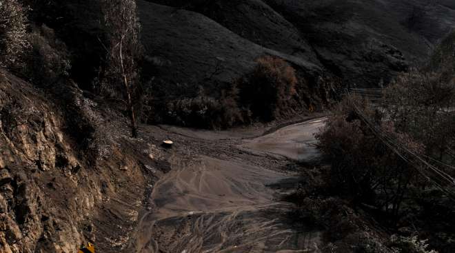 Topanga Canyon Rd. mudslide