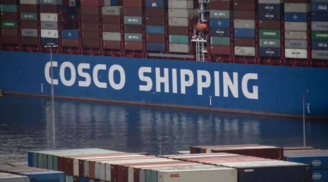 Cosco ship