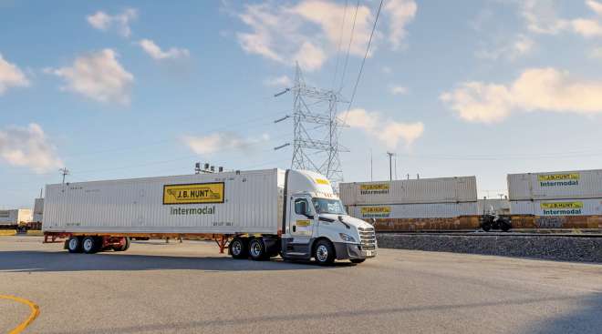 J.B. Hunt intermodal equipment