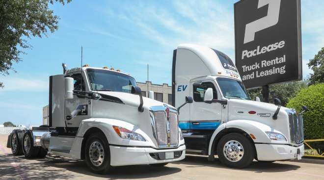 PacLease facility and trucks