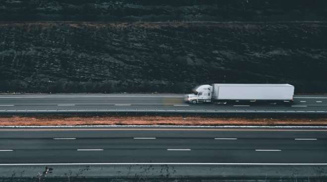 Truck on Maryland road