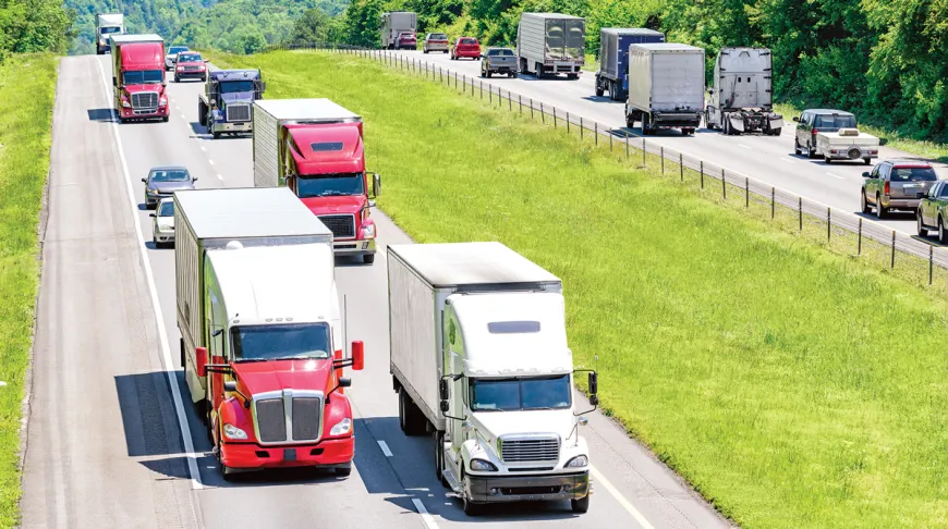 Vehicles on highway